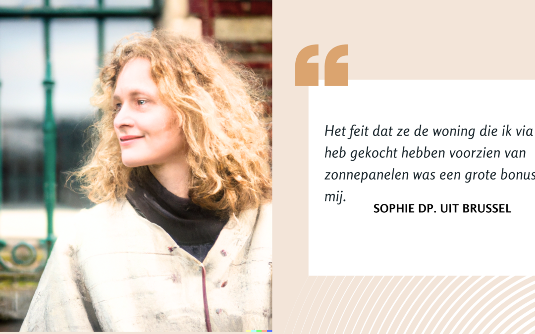 Sophie DP. success story: I wanted to combine the ecological and the financial